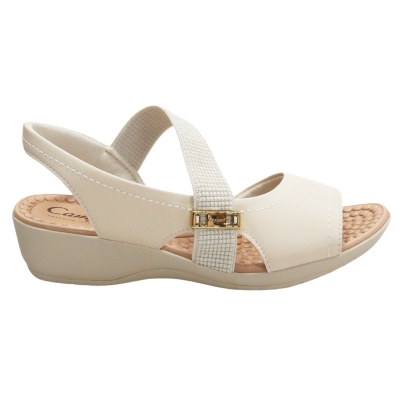 Campesí Sandália Feminina Calce Fácil Elástico