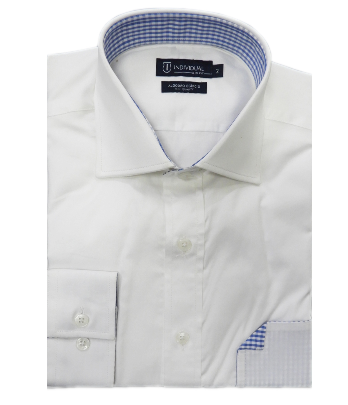 Individual Camisa Masculina Branca 