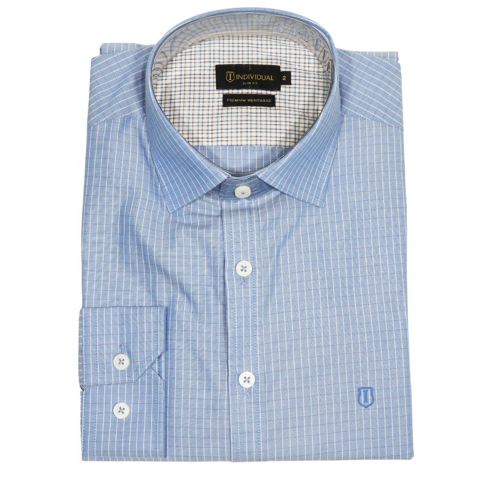 Individual Camisa Masculina Azul