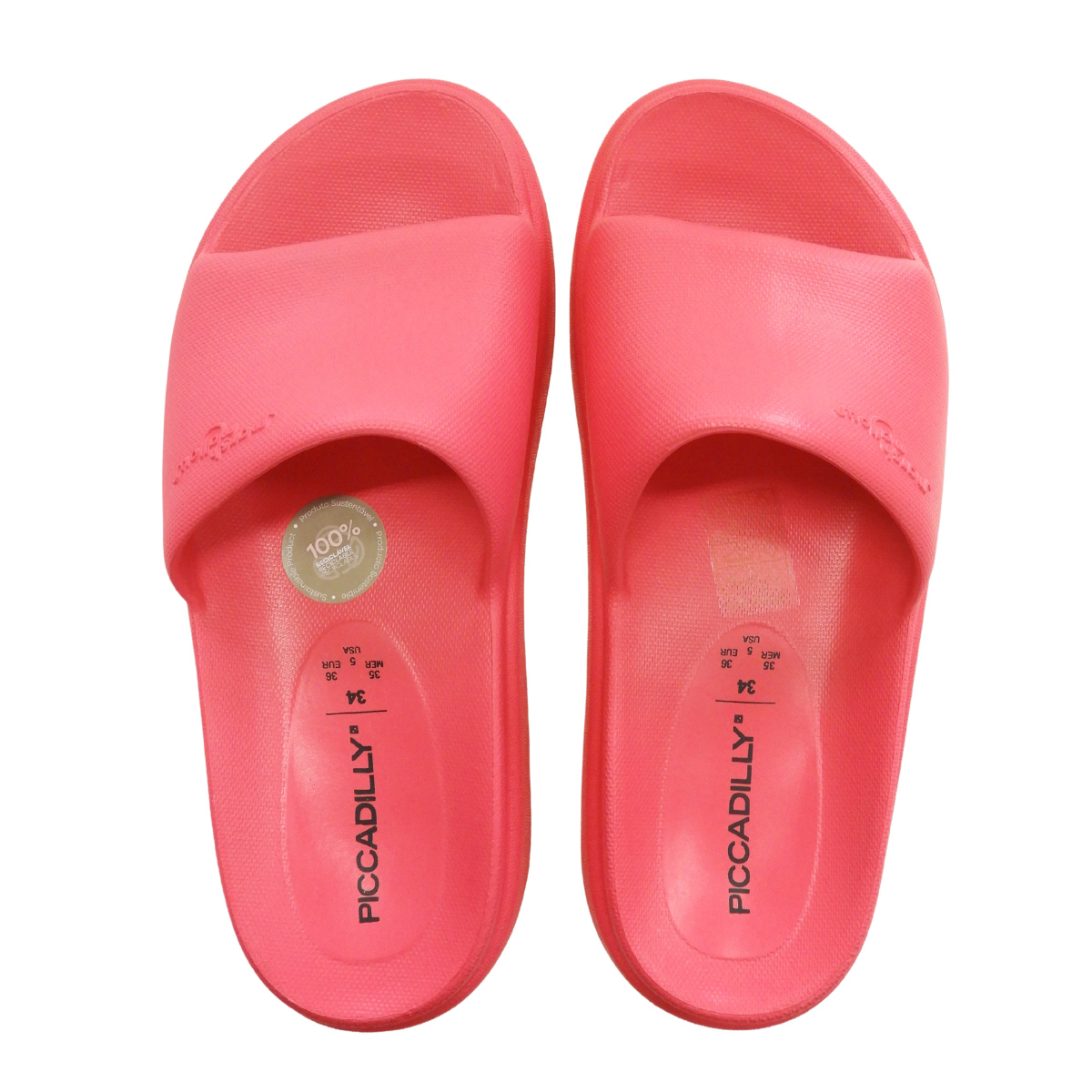 Chinelo Piccadilly Marshmallow Leve Conforto Ortopédico