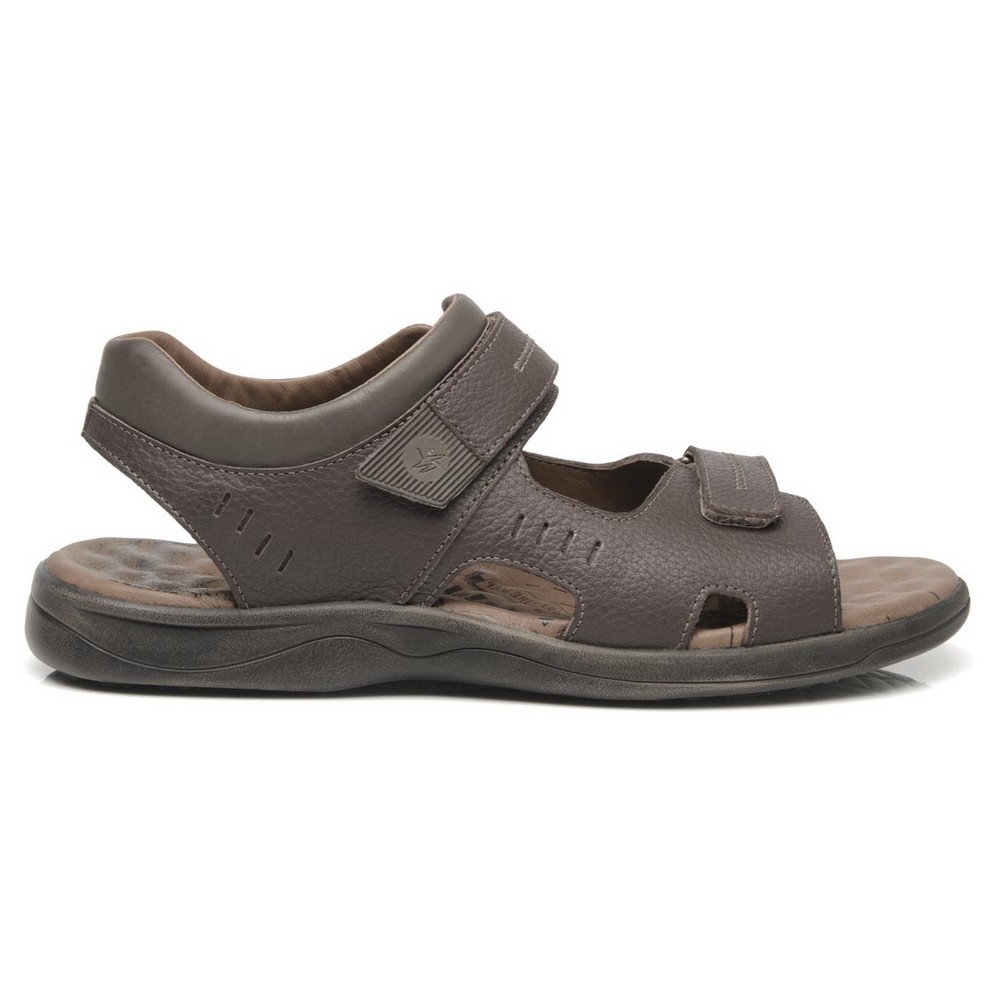 Sandália Masculina Freeway em Couro Confortável